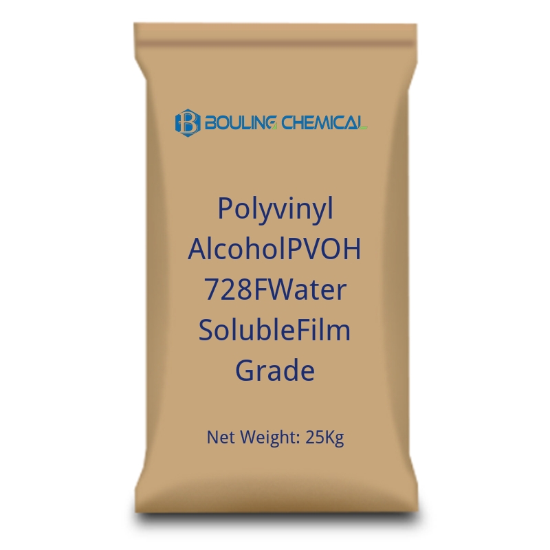Alkol polivinil PVOH 728F Filmo ɓuuɓɗo ndiyam-cas-9002-89-5 Alkol polivinil PVOH 728F Filmo ɓuuɓɗo ndiyam-cas-9002-89-5